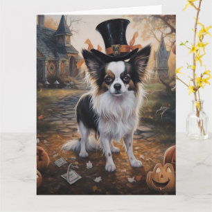 Papillon Pumpa Halloween Skräckinjagande Kort