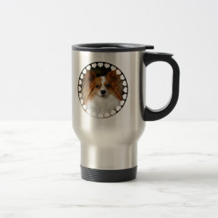 Papillon rostfri travel mug resemugg