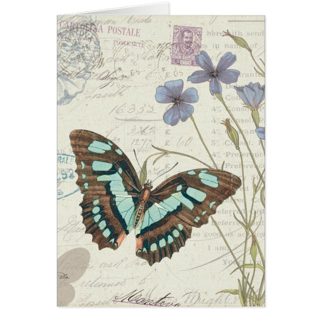 Papillon sagor hälsningskort (Framsidan)