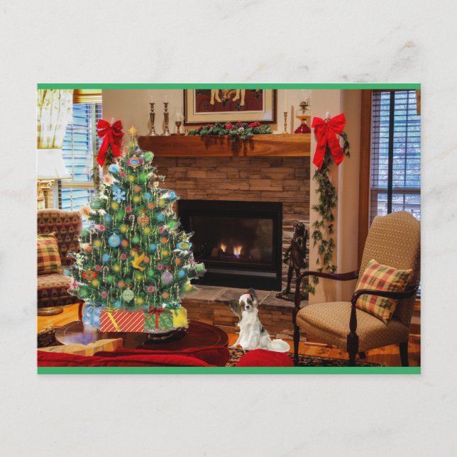 Papillon Santa Helg Vykort (Framsida)