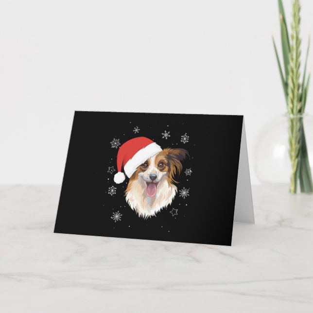 Papillon Santa Kids Boys Girls Gift Kort (Framsida)