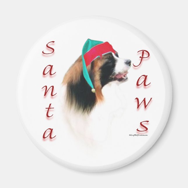 Papillon Santa Tassar Magnet (Framsidan)