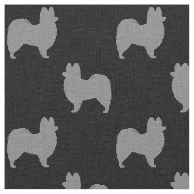 Papillon Silhouettesmönster Tyg (Närbild)
