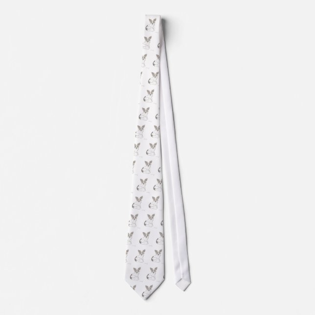 Papillon Sketch Necktie Slips (Framsida)