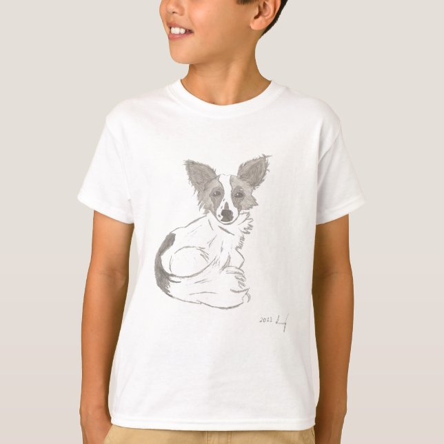 Papillon Sketch Tröjor (Framsida)