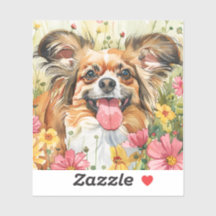 Papillon Sticker – Watercolor Design