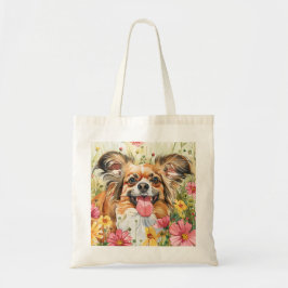 Papillon Tote Bag – Watercolor Art Tygkasse