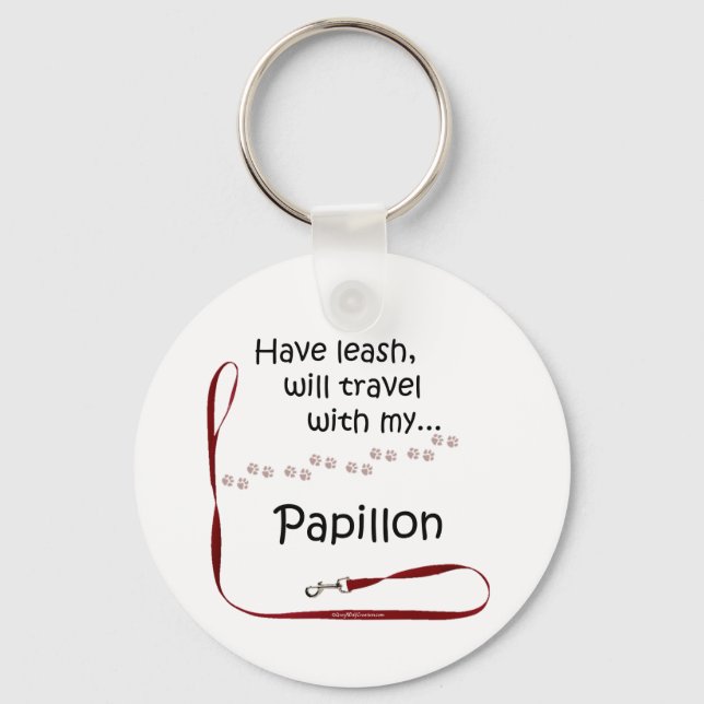 Papillon Travel Leash - nyckelkedja Nyckelring (Framsida)