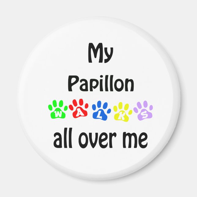 Papillon Walks Design Magnet (Framsidan)