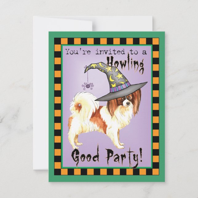 Papillon Witch-inbjudan (Framsida)