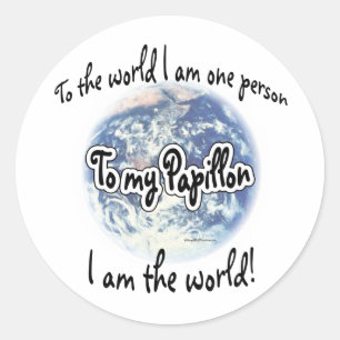 Papillon World 2 - Sticker Runt Klistermärke
