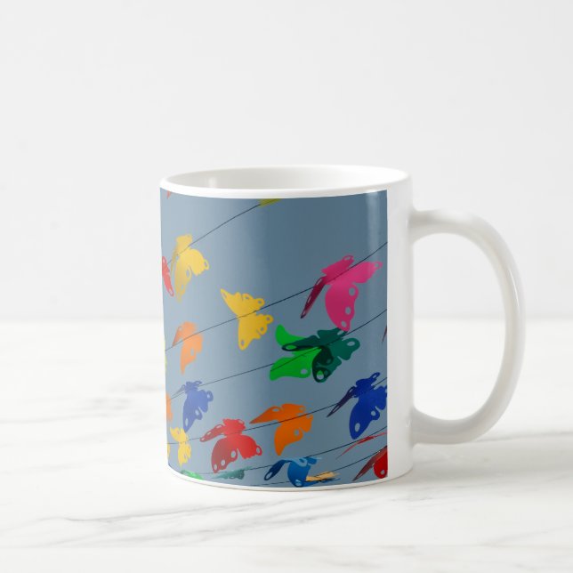 papillons multicolores kaffemugg (Höger)