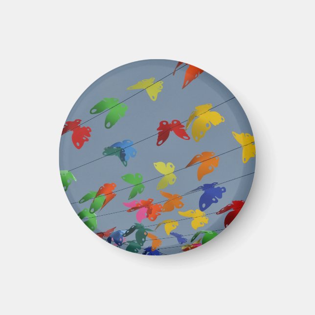 papillons multicolores magnet (Framsidan)