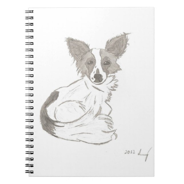 Papillons Sketch-anteckningsbok Anteckningsbok (Framsidan)