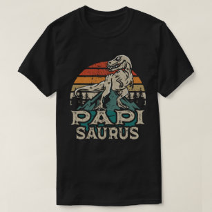 Papisaurus Dinosaur Grandpa Saurus Fars dag T Shirt