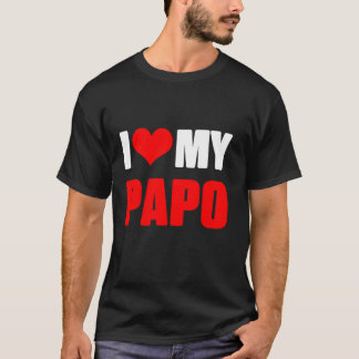Papo Grandpa Min farfar Fars dag T Shirt