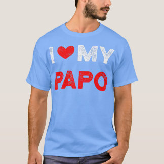 Papo Grandpa Min farfar Fars dag T Shirt