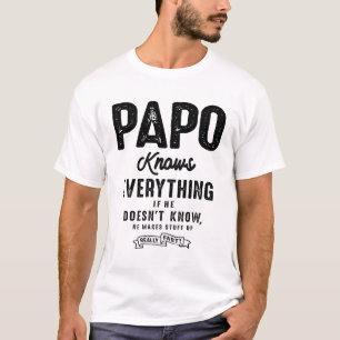 Papo vet allt - Fars dag T Shirt