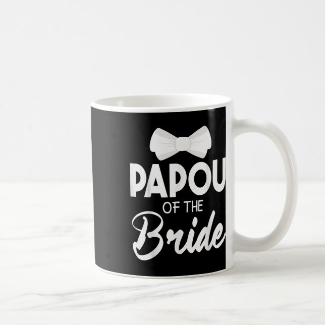Papou från Bride Groom Lycklig Bröllop, gift Hus Kaffemugg (Höger)