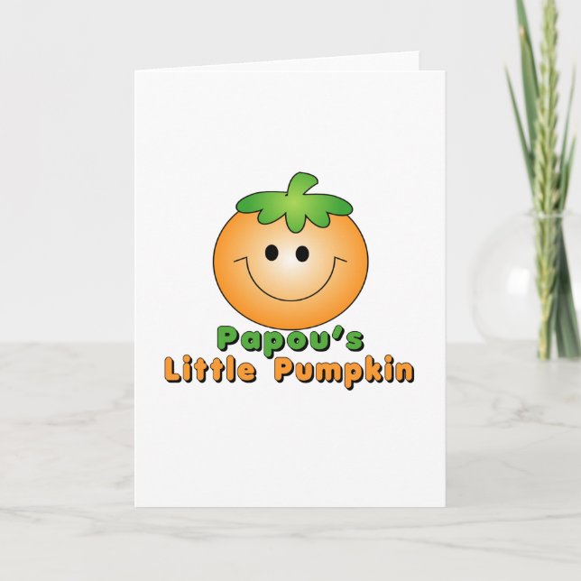 Papou Little Pumpkin Kort (Framsida)
