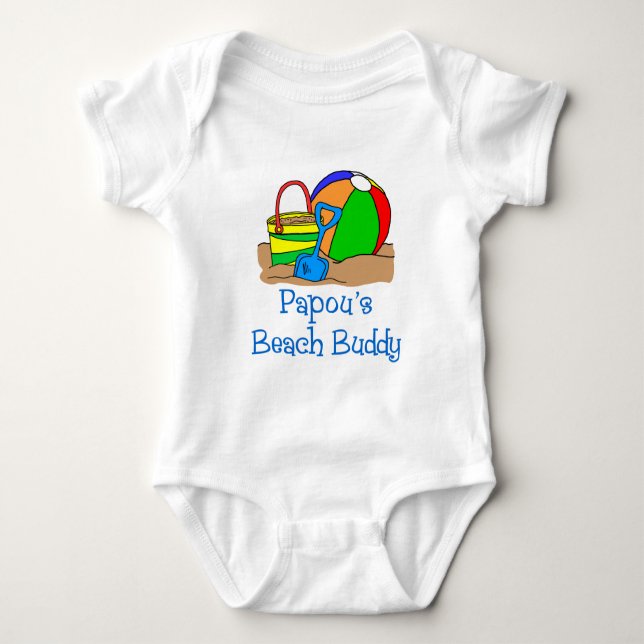 Papous Beach Buddy Tee Shirt (Framsida)