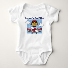 Papous lilla medpilot - Cute Airplan T Shirt