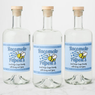 Papous Racomelo-etikett Spritflaskor Etikett