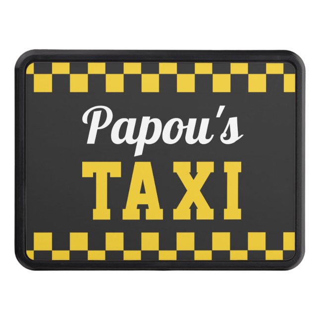 Papous Taxi | Funny Grandpa Nickname Dragkroksskydd (Framsidan)