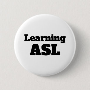 Papp för Learning ASL (American Sign Language) Knapp