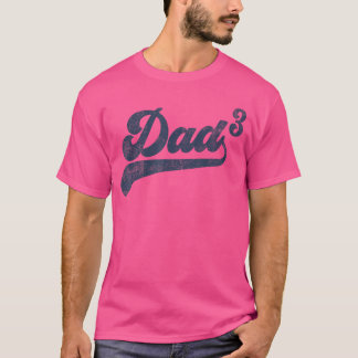 Pappa3 Pappa Kubade Gåvor Fader av tre Pappa 3hird T Shirt