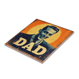 PAPPA (1) 1960s-inspirerad grafik Kakelplatta