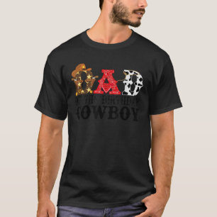 Pappa 1:a födelsedag Westerna Rodeo Party T Shirt