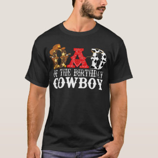 Pappa 1:a Första födelsedag Cowboy Western Rodeo-f T Shirt