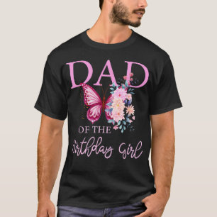 Pappa 1:a första födelsedag matchande familj fjäri t shirt