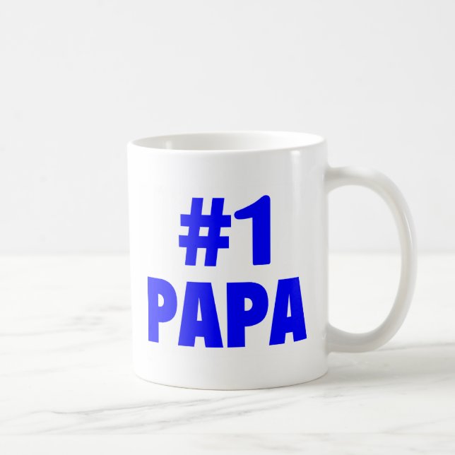 Pappa #1 (blått) kaffemugg (Höger)