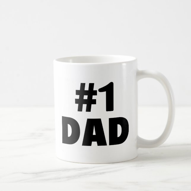 Pappa #1 (Blk) Kaffemugg (Höger)