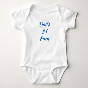Pappa #1 Finn Finn Baby 1-Biet-bodykosten T Shirt