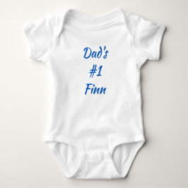Pappa #1 Finn Finn Baby One-Biet Baby Bodydräkt T Shirt
