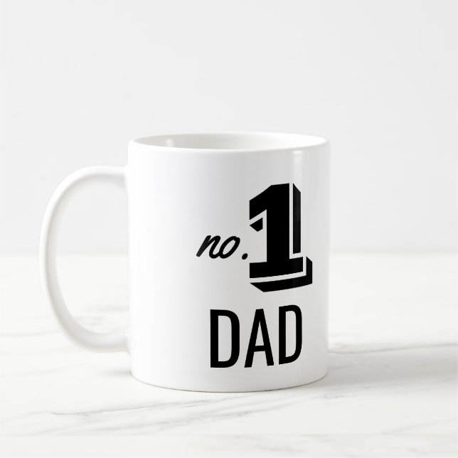 pappa 1 fotopresentkaffe i fars dag kaffemugg (Vänster)