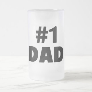 Pappa #1 frostat ölglas