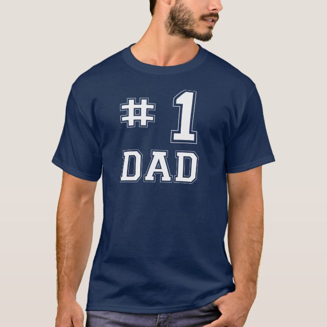 Pappa #1 (numrera en pappa), t-shirt (Framsida)