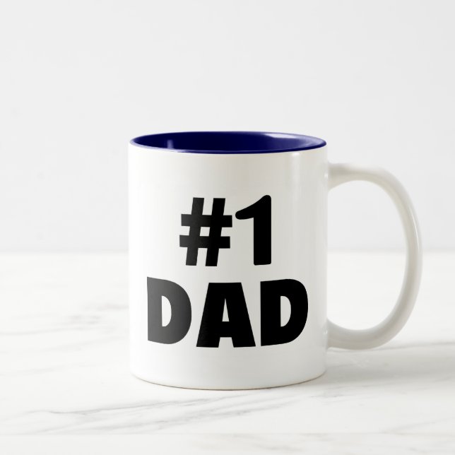 Pappa #1 Två-Tonad mugg (Höger)