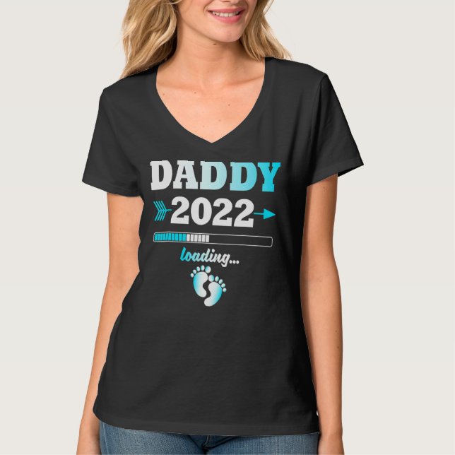 Pappa 2022 Loading Expectant Far avkomma Manar T Shirt (Framsida)