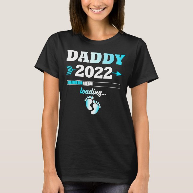 Pappa 2022 Loading Expectant Far avkomma Manar T Shirt (Framsida)