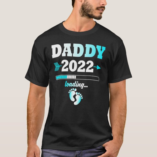 Pappa 2022 Loading Expectant Far avkomma T Shirt (Framsida)
