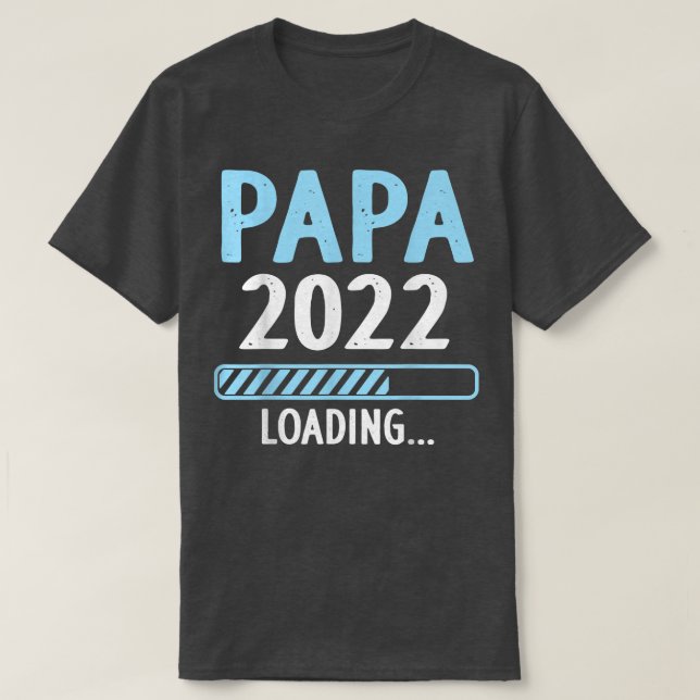 Pappa 2022 - Meddelande om ny Gravid T Shirt (Design framsida)