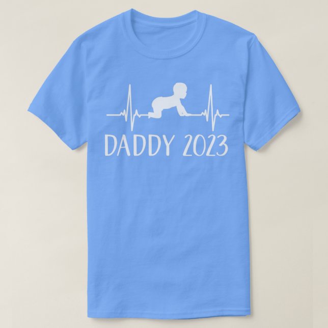 Pappa 2023 med puls för frekvenser för nya t shirt (Design framsida)