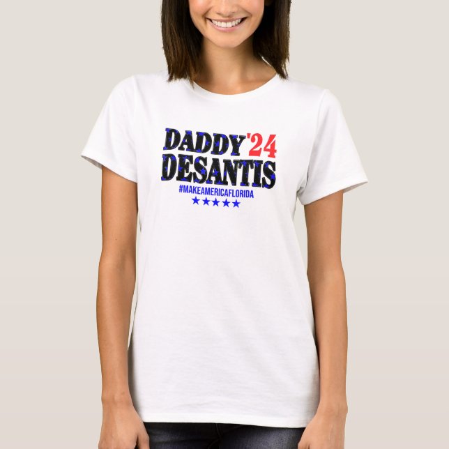 Pappa 2024 Desantis Do America Florida T Shirt (Framsida)