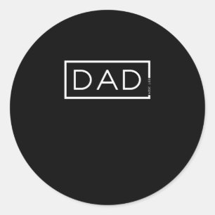 Pappa 2024 Läser in Far 2024 New Pappa Est. 2024 Runt Klistermärke