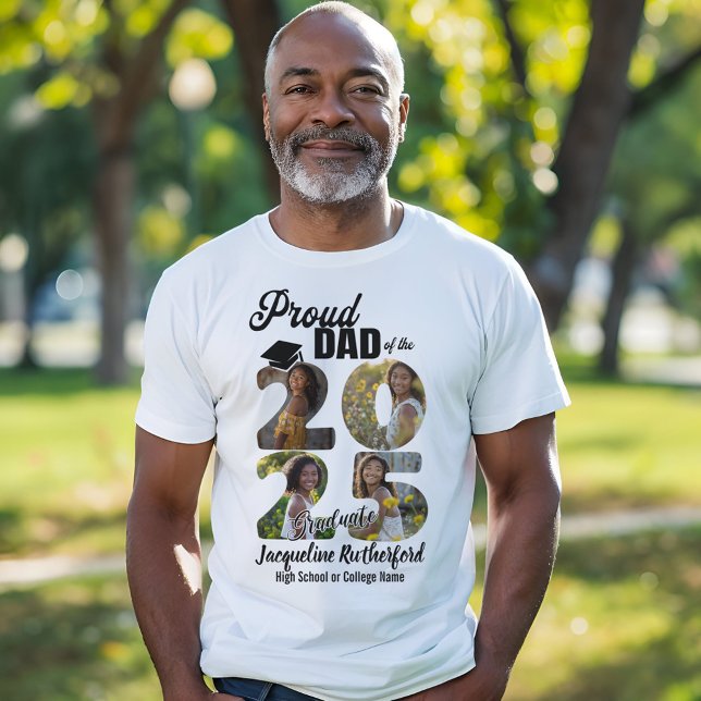 Pappa 2025 Student T Shirt (Dad of 2025 Graduate T-Shirt)